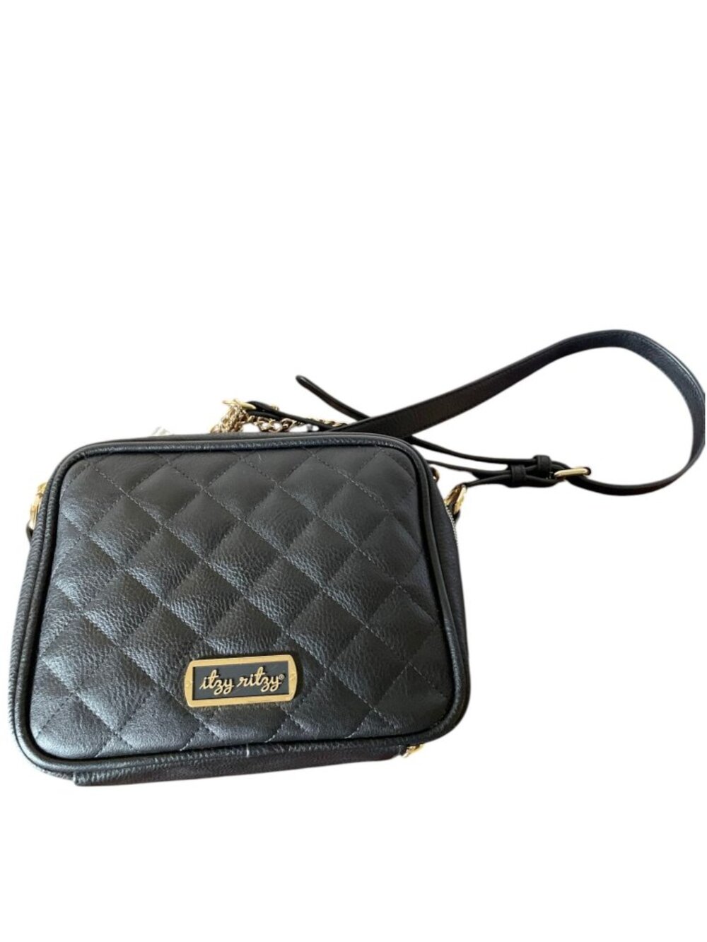 Itzy Ritzy Double Take Crossbody Diaper Bag - Black - Picture 16 of 16